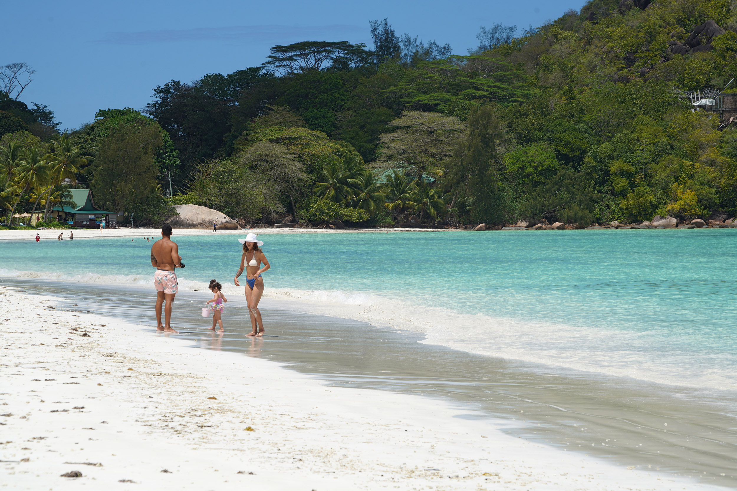 Anse Volbert ou Côte d'or de l'ile Praslin des Seychelles