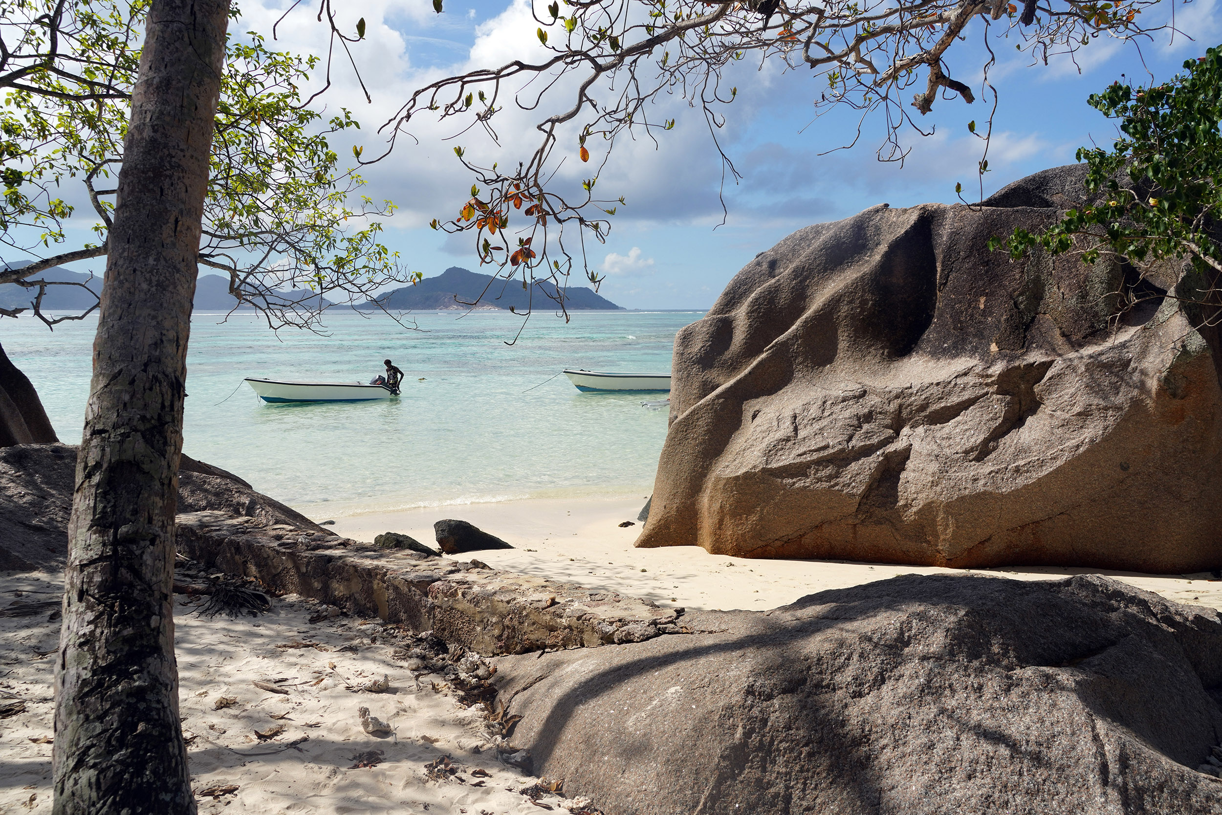 Anse Côte d'Argent de La Digue aux Seychelles