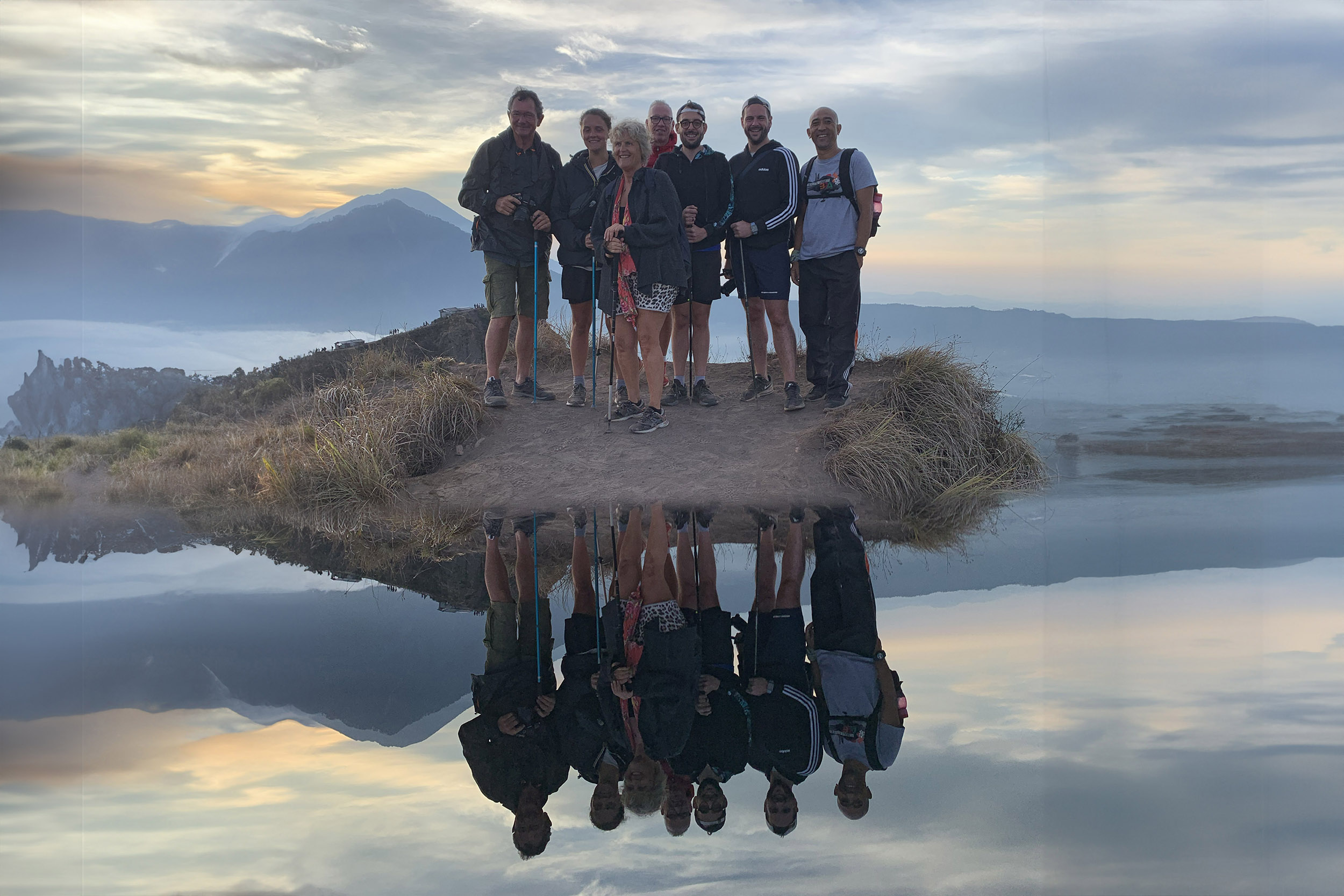 Ascension du Mont Batur à la pointe du jour