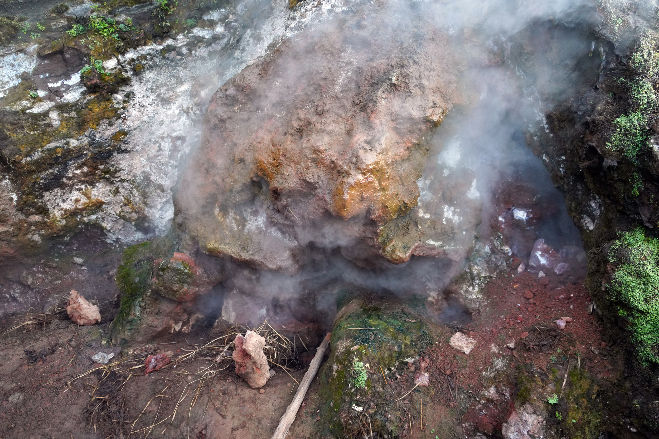 Fumeroles sur le Mont Batur