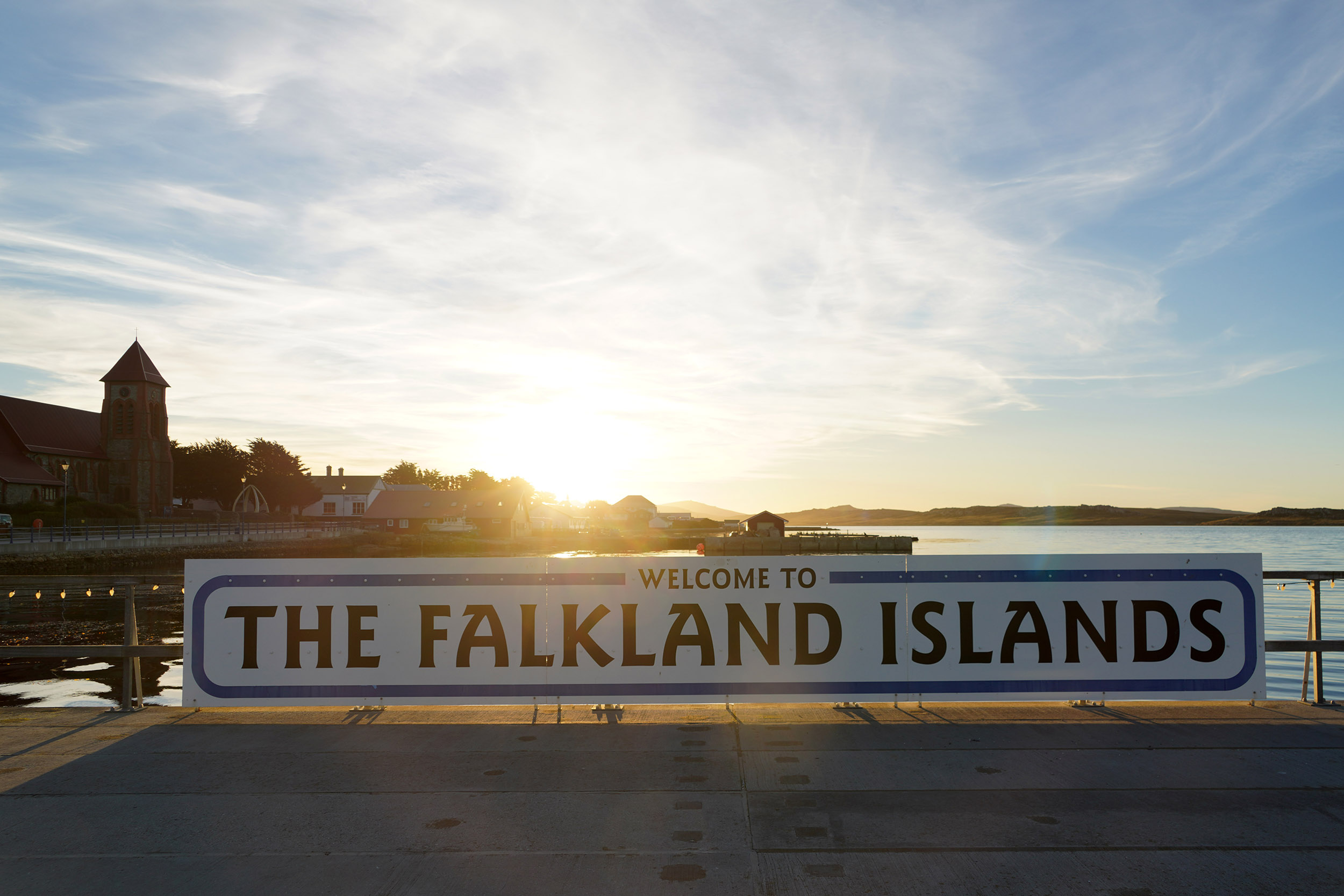 Sunset à Port Stanley