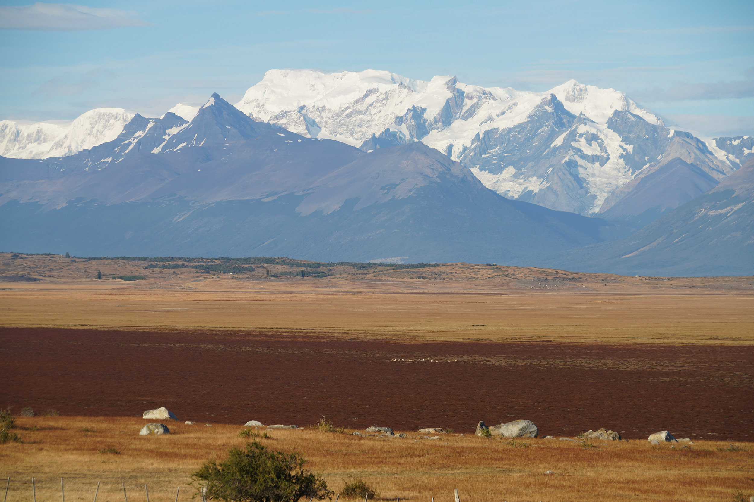 Vue depuis  l'estancia RIO MITRE