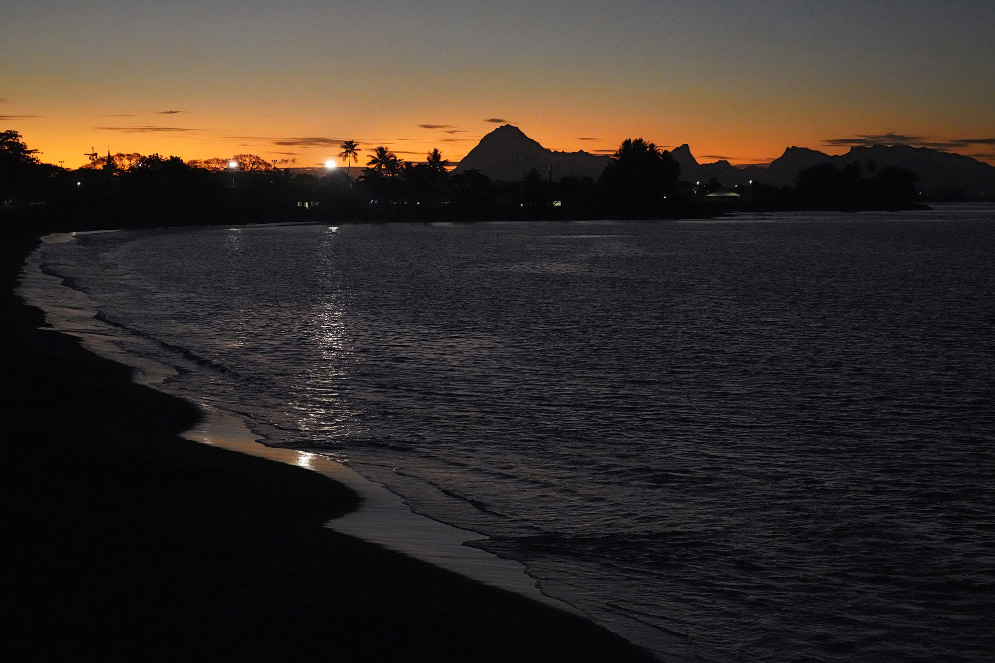 Coucher de soleil sur Moorea