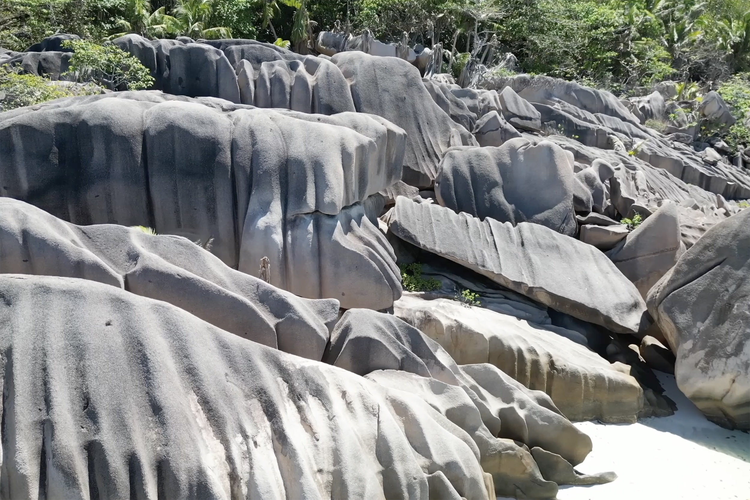 Anse Côte d'Argent sur l'ile de La Digue aux Seychelles