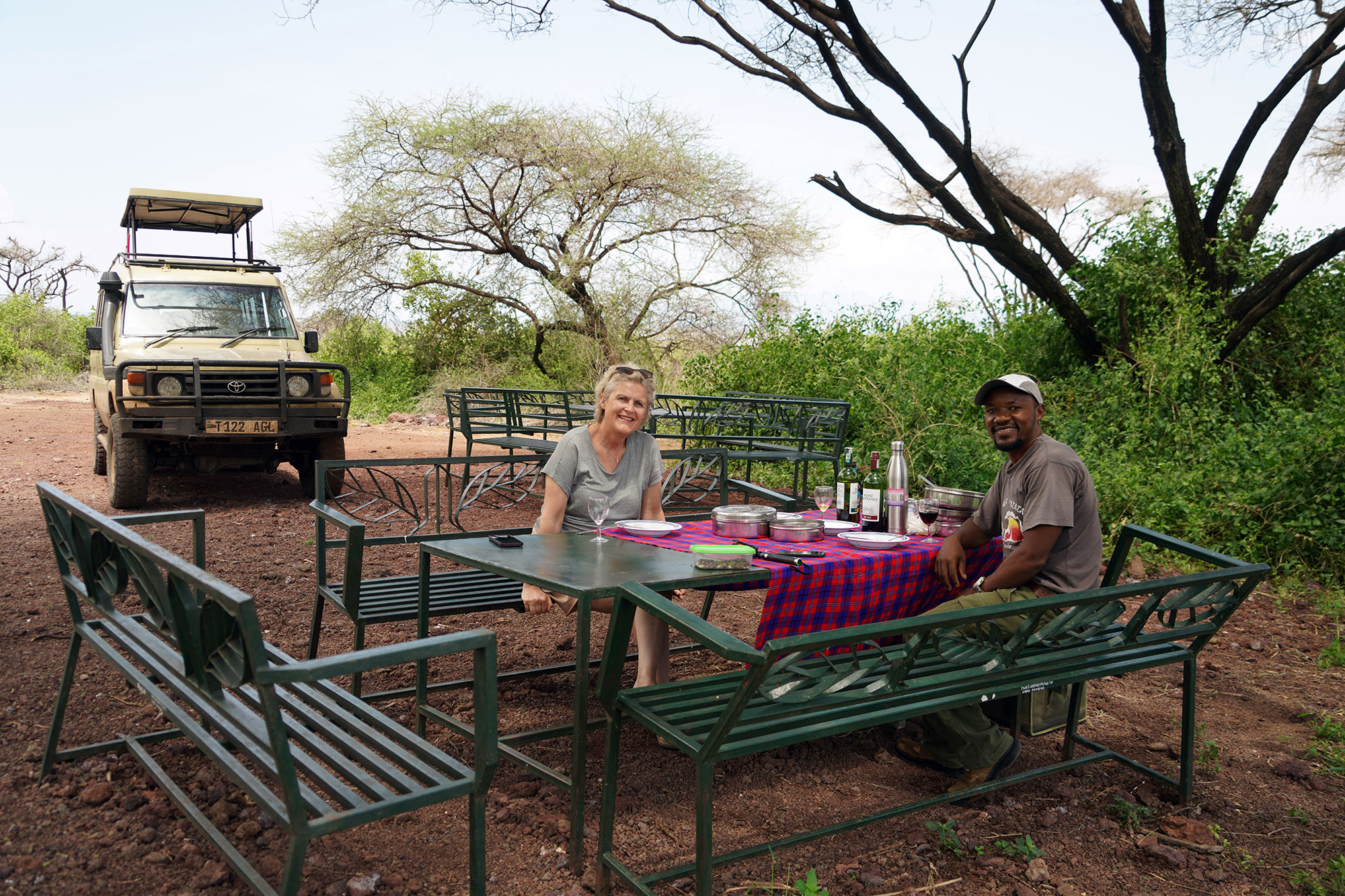 Pique-Nique dans le parc du Lac Manyara