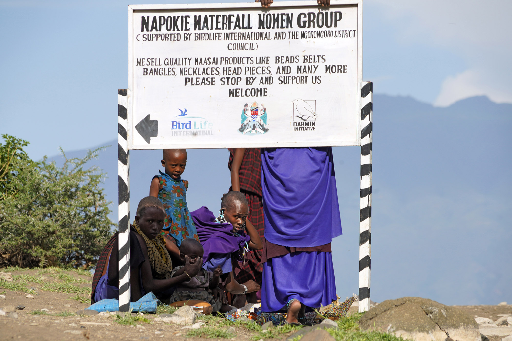 Vers les cascades Ngare Sero  près du lac Natron