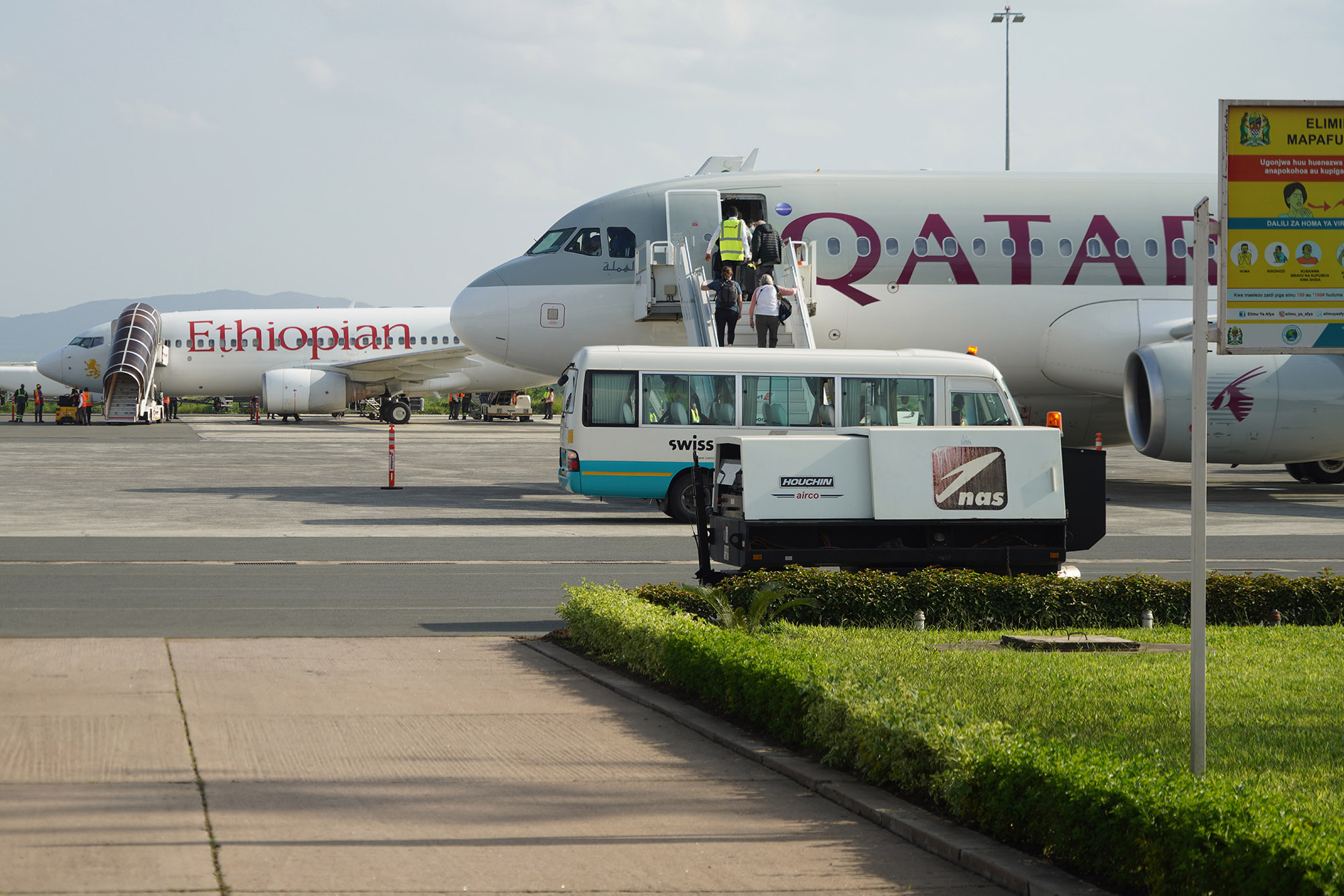 Un vol vers Doha et un autre vers Adis-Abeba