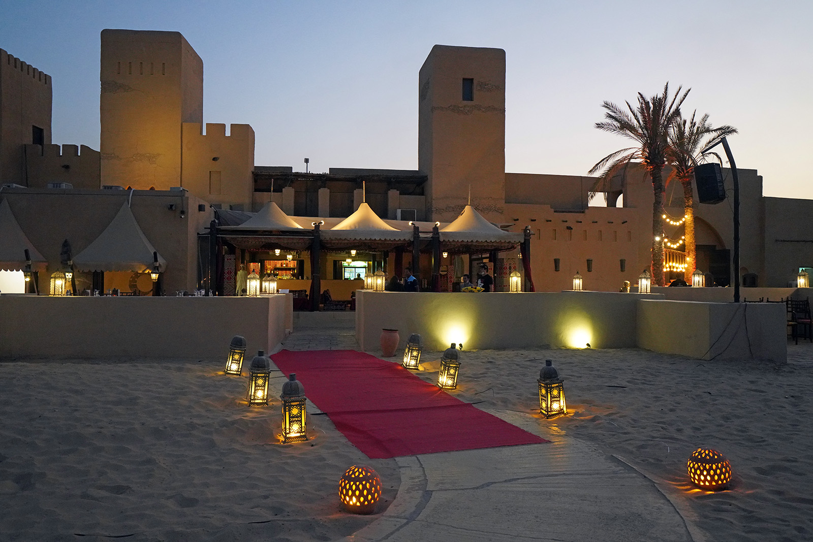 Soirée dans le désert de Dubaï