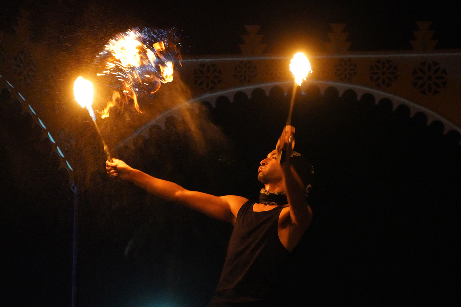 Cracheur de Flammes à Dubaï