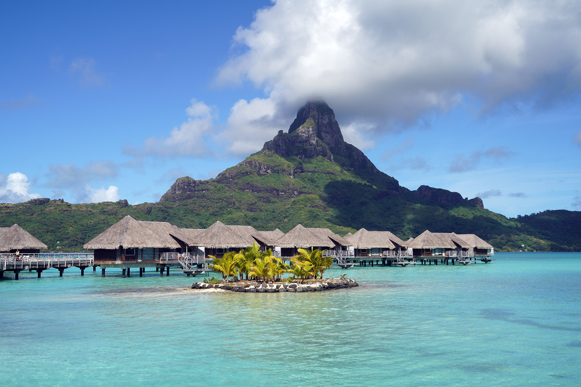 Notre hôtel sur le motu Piti Aau