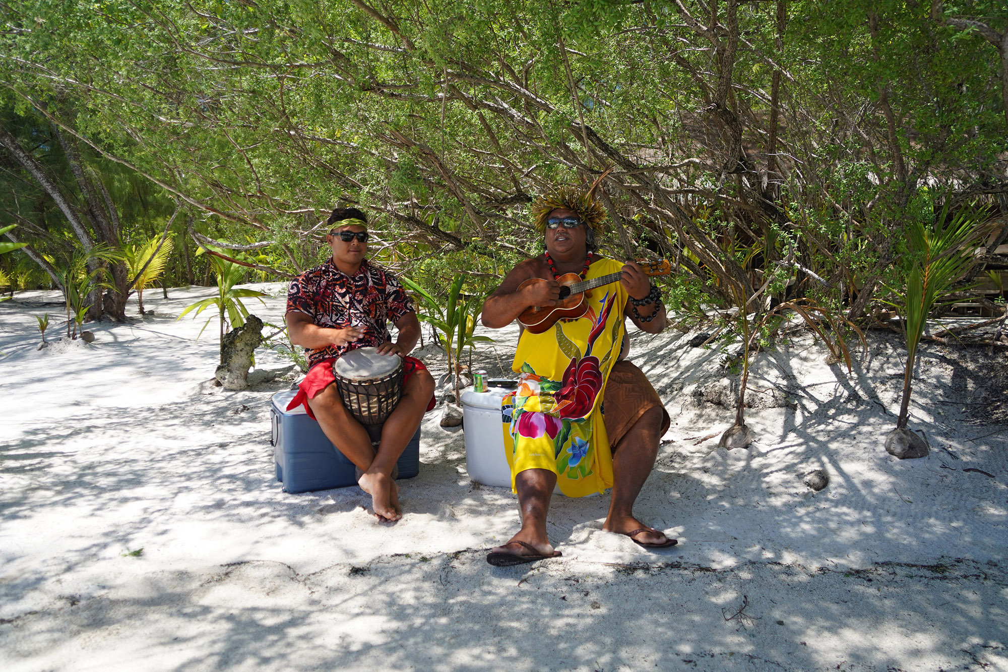 Déjeuner en musique sur un motu