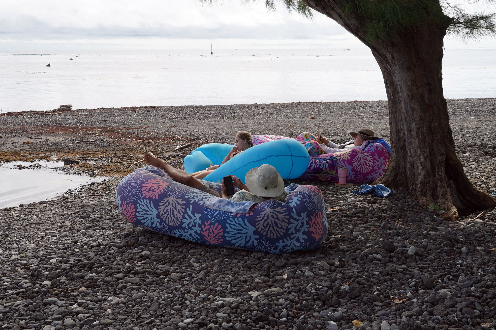 Après la traversée de la rivière Fauoro - Ile de Tahiti