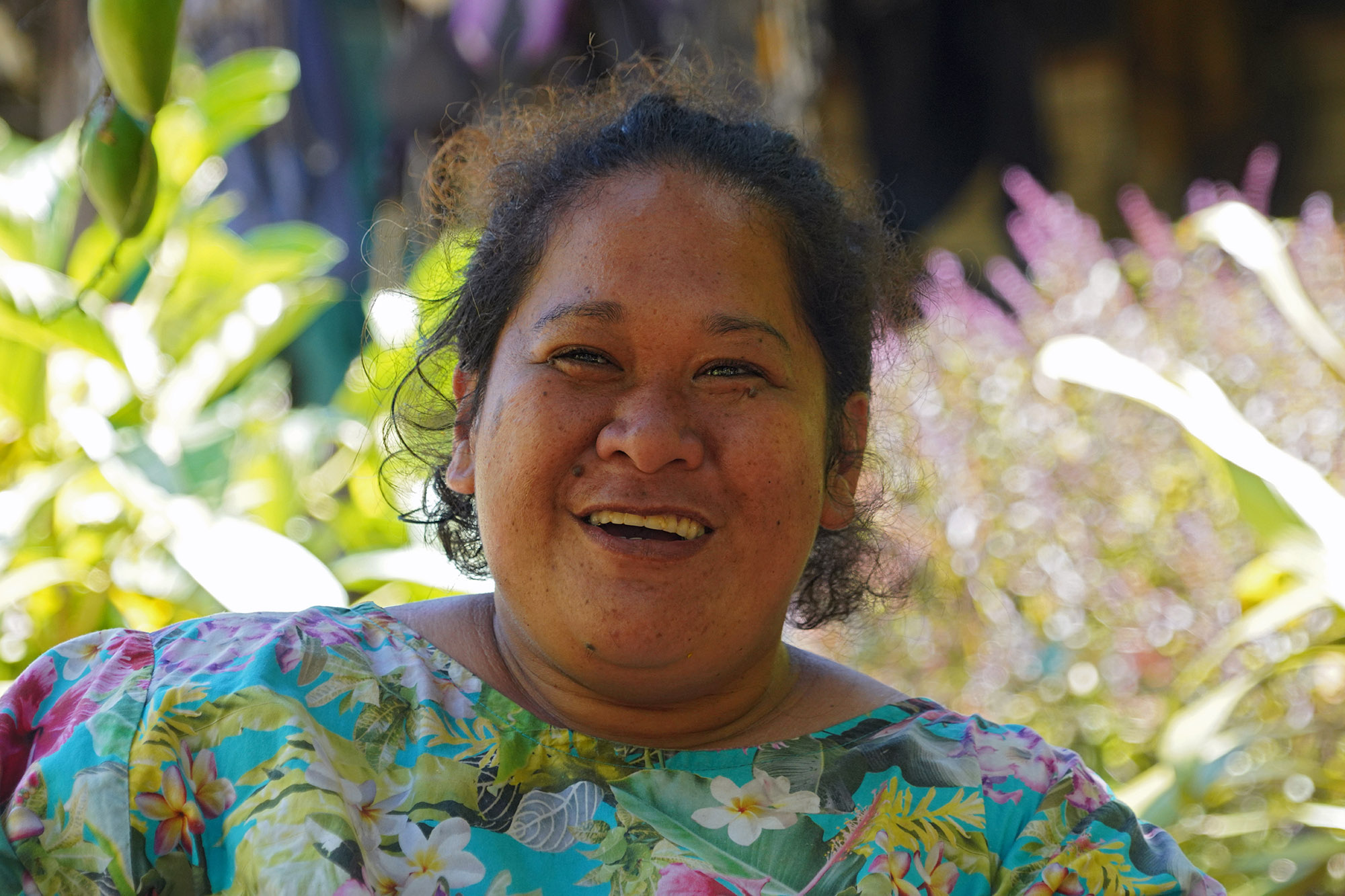 Seule famille habitant la baie d'Hakatea - Ile de Nuku Hiva