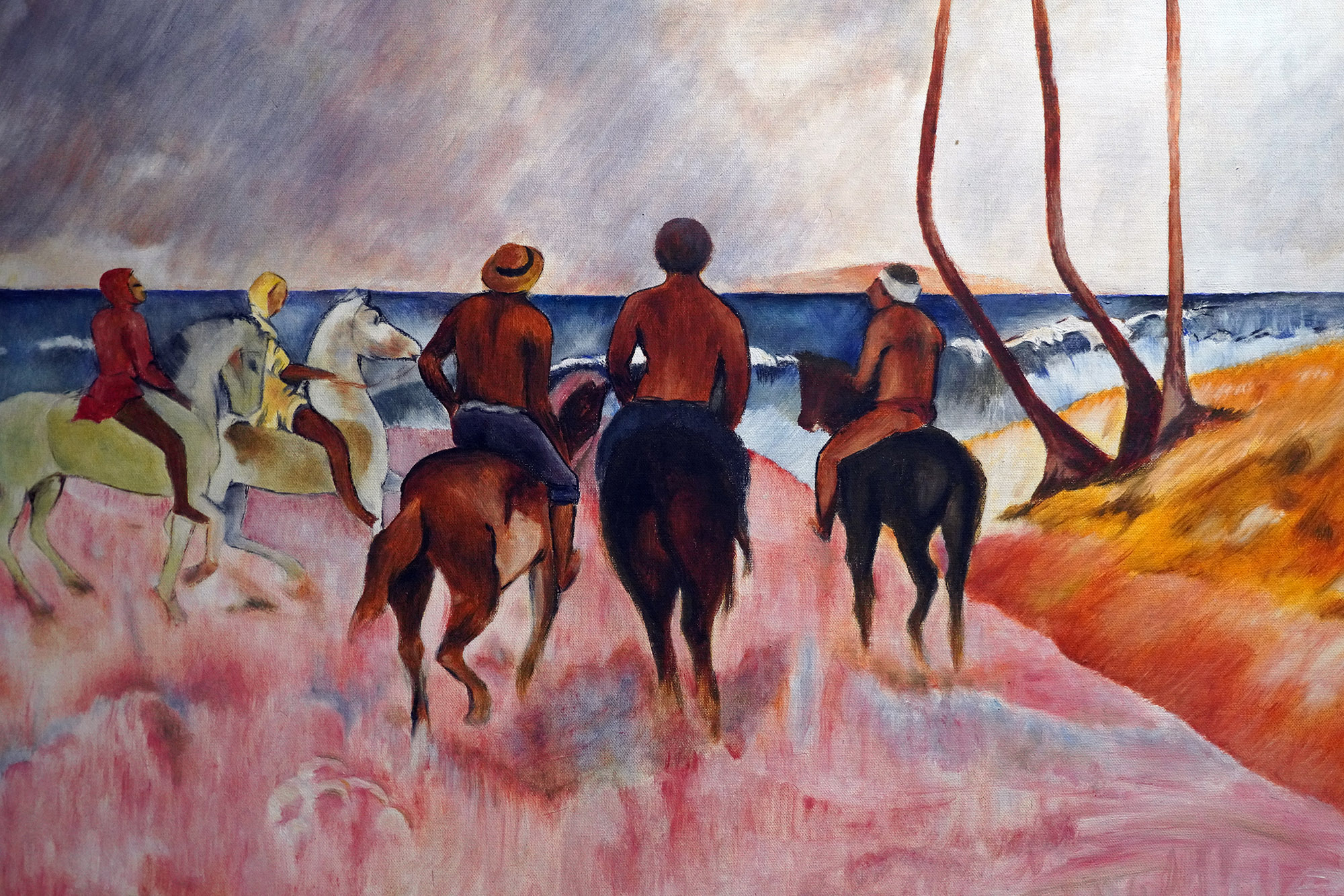 Cavaliers sur la plage , toile de Paul Gauguin (1902)