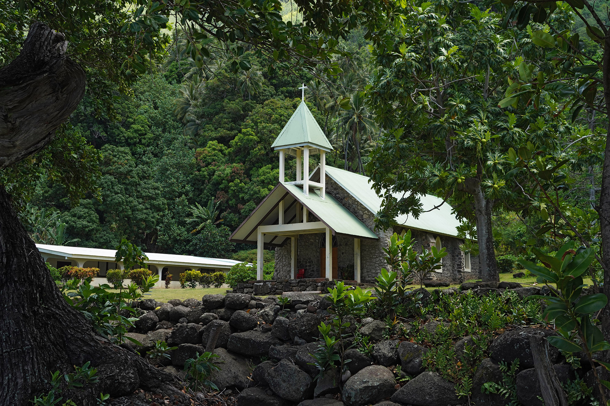 Eglise du village d'Hapatoni - Ile de Tahuata